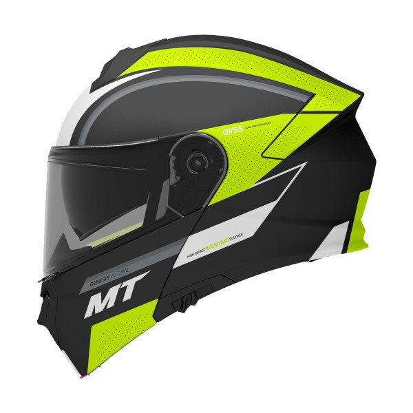 MT Helmets Genesis SV Cave Matt Blk/Fluo Yell S